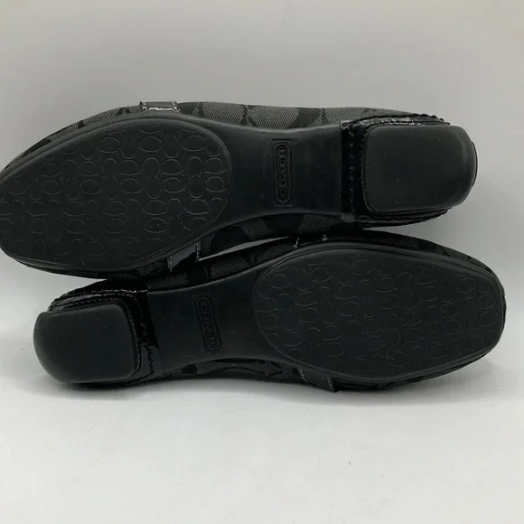 Coach Signature Loafers Sharin size 6B Jacquard Buckle Slip On Shoes EUC (E) - Picture 7 of 11